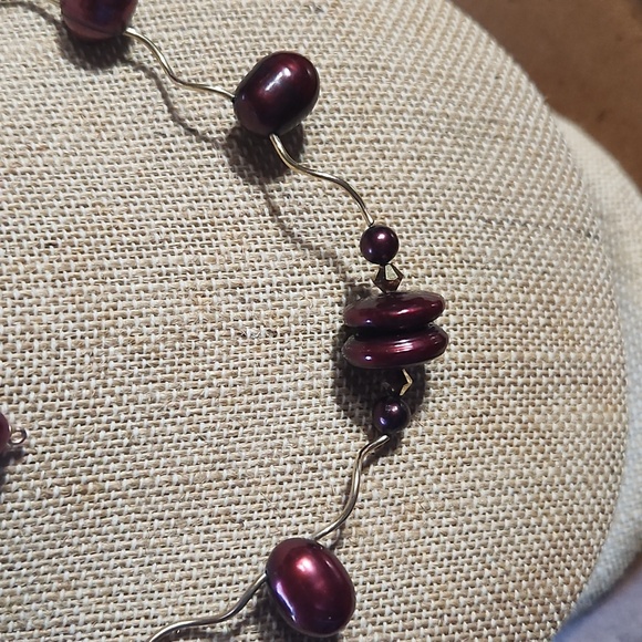 Cranberries w/Crystal Necklace Set - Picture 4 of 5